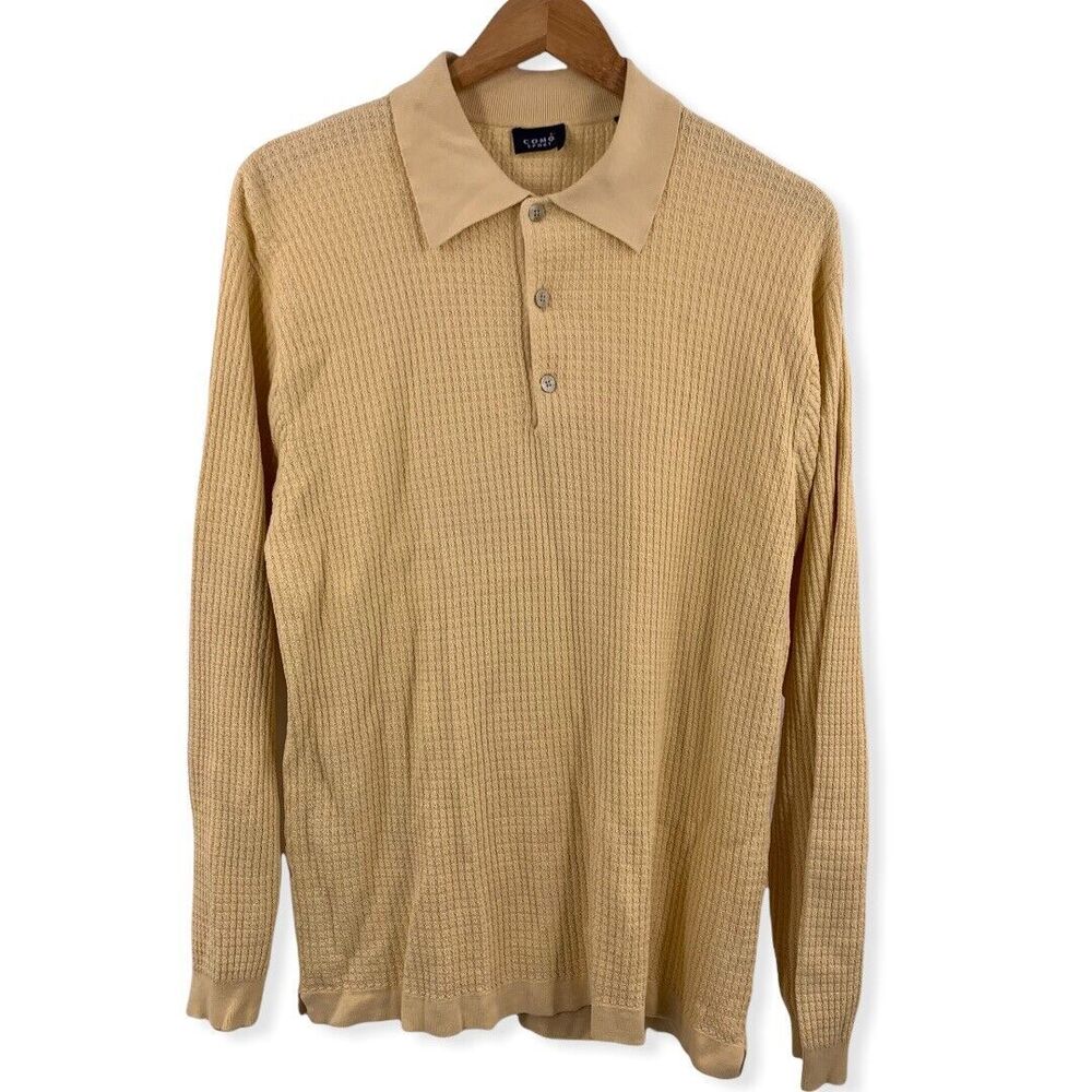Como Sport Yellow Silk Blend Waffle Knit‎ M
